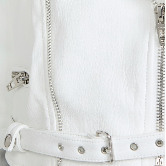 NWT Blank NYC Fresh Start Moto Faux Leather Jacket Size L - Picture 6 of 13